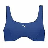 PUMA Jaquard Scoop Parte Superior del Bikini, Vivid Blue, M De Las Mujeres