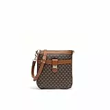 MISAKO Monogramito bolso bandolera pequeño con estampado monograma Mujer - Monogramito Marrón 15 X 22 X 6 cm