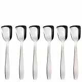 GRÄWE Juego de 6 cucharas cortas para helado (acero inoxidable)