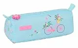 Safta - Portatodo, Tejido Reciclable, Estuche Infantil, Estuche Niño, Ideal para Niños en Edad Escolar, Cómodo y Versátil, Calidad y Resistencia, 21x7x8 cm, Color Azul