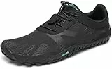 SAGUARO Hombre Mujer Minimalistas Zapatillas de Trail Running Ligeras y Respirable Zapatos Descalzos Gym Playa Calzado de Deportes Acuaticos para Correr Senderismo, Negro 43 EU