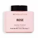 Revolution Beauty London, Loose Baking Powder, Prolongs Makeup Wear, Brightening Setting Powder, For All Skin Tones, Rose, 32g