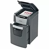 Rexel 2020150XEU - Destructora de Papel Automática Optimum AutoFeed 150X, Corte en Partículas P-4 (4x28 mm), 150 Hojas A4, Papelera Extraíble 44L, Destruye Grapas y Clips, Uso en Oficina