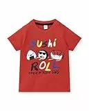 Tuc Tuc Camiseta Punto Manga Corta de niño en Rojo y Estampado