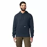 Dickies Sudadera con Capucha Regular de Forro Polar de Peso Medio para Hombre, Azul Marino Oscuro, L