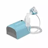 medisana IN 155 inhalador, nebulizador compresor con boquilla y máscara para adultos y niños, para resfriados o asma con amplios accesorio