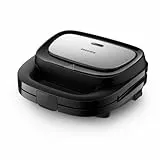 Gaufrier et croque monsieur Philips HD2350 80 750W Argent Métal