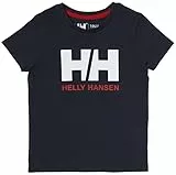 Helly Hansen Niño Unisex Camiseta HH Logo, 1, Azul Marino