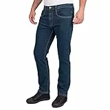 Lee Cooper LCPNT219 Vaqueros vaqueros elásticos con lavado de 5 bolsillos para hombre, Azul Marino, 34W / 29L