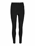 VERO MODA Vmaugustasuka HR-Leggings Pantalones, Negro, 32W x 32L para Mujer