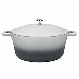 MasterClass Cacerola con tapa, grande 5L/28 cm, aluminio fundido ligero, apta para horno y placa de inducción, gris ombre