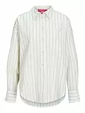 JJXX Jxjamie LS RLX Linen Blend Shirt Wvn Sn Blusas, Blanco, XL para Mujer
