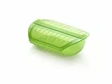 Lékué Estuche de vapor con bandeja, 3-4 personas, 1400 ml, color verde
