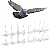 Biotop B2430B Pinchos Disuasorios para Pájaros y Demás Animales Voladores de Tamaño Medio, Blanco