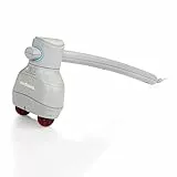 Medisana HM 900 masajeador de mano con 4 accesorios, potente masajeador eléctrico por golpeteo, acupresión y masaje de puntos, diferentes cabezales de masaje y función de calor conmutable