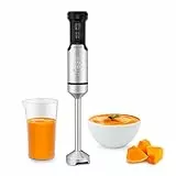 Ufesa Galaxy Batidora de Mano, Potencia 1500 W, Control de Velocidad Variable + TURBO, 4 Cuchillas de Acero Inoxidable, Diseño Ergonómico y Anti Salpicaduras, Vaso Medidor, Sin BPA