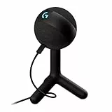 Logitech G Yeti Orb, micrófono condensador RGB con LIGHTSYNC para gaming, micrófono USB para streaming, cardioide, Plug and Play USB para PC/Mac, Negro