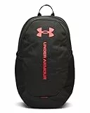 Under Armour Unisex Hustle Lite, Mochila deportiva duradera con diseño repelente al agua, Práctica mochila de gimnasia con panel inferior reforzadoBlack / / Racer Red,OSFM