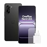 OnePlus Nord CE5 Smartphone con 8 GB RAM 256 GB, Pantalla AMOLED de 6,77' y 120 Hz, estabilizador óptico de 50 MP, batería de 5200 mAh, con Cargador de 80W, Negro