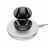 PRIXTON Auriculares Inalámbricos TWS158 Negro, Earbuds con Bluetooth 5.2, Función ANC/ENC, Cancelación de Ruido, 7h de Autonomía, Modo Stand-by 150h, Control Táctil, Micrófono, Ligero y Portátil