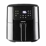 Mellerware - Freidora sin aceite Crunchy Plus 5.5L 1500W | 11 Menús Predefinidos | Capacidad para 3-5 raciones | Temporizador Programable | Pantalla para controlar la temperatura | Air Fryer 80-200º
