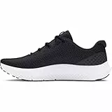 Under Armour UA W Charged Surge 4 Deportivas de mujer, ligeras y transpirables zapatillas para correr, color negro/gris antracita/blanco