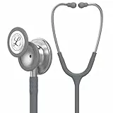 Littmann Classic III - Fonendoscopio, membrana de pieza única fácil de aplicar y de limpiar, color gris