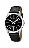 Lotus Reloj Hombre 15961/3 Minimalist Caja de Acero Inoxidable 316l Plateado Correa de Cuero Negro