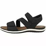 Geox D Sandal Vega, Sandalia Mujer, Black, 38 EU