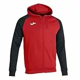 Joma Academy IV Sudadera con Capucha, Hombre, Rojo-Negro, M