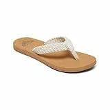 Roxy Porto, Zapatos de Playa y Piscina para Mujer, Blanco (Natural Nat), 37 EU