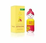United Colors of Benetton, Sisterland Yellow Peony, Eau de Toilette para Mujer, Larga duración, Fragancia joven, moderna y fresca, Notas florales y frutales, Optimo para uso diario, 80 ml