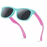 Nlieanuc Gafas de Sol Niño y Niña 3-10 Años Polarizadas Gafas de Sol Infantiles Flexibles de Goma para UV400 Protección