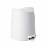 Tatay Papelera Baño con Pedal Estándar 3L | Diseño Práctico y Funcional | Plástico de Gran Resistencia | Compacta y Fácil de Usar | Fabricada en España | 19 x 21,8 x 22,1 cm – Blanco