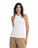 G-Star Para Mujer Camiseta Sin Mangas Italian Army Ultra Slim, Blanco (white D22768-D289-110), L