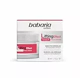 Babaria - Crema Facial Lifting Effect Total Lift, Crema Facial Anti Arrugas, Efecto Antioxidante y Antiedad, Vitamina E y Escualano, 100% Vegano - 50 ml