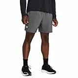 Under Armour UA Launch 7'' Short Pantalones cortos deportivos con interior transpirable para hombre, shorts deportivos muy ligeros, color gris brezo/gris brezo/reflectante