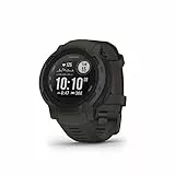 Garmin Instinct 2, Reloj Inteligente con GPS Resistente al Agua, Funciones Deportivas, Pulsioximetría, Puntuación de Sueño y Notificaciones del Smartphone, Color Negro