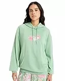 Roxy Hibiscus Heart - Pullover Hoodie for Women - Sudadera con capucha - Mujer - S - Verde.