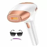 Depiladora Luz Pulsada, Depiladora Láser, 2 Modos 9 Niveles Energía IPL Depilación para Axilas/Cuerpos/Mujeres/Hombres, Salón en Casa