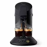 Philips Senseo Original Plus CSA210/60 - Cafetera de monodosis (selección de intensidad, tecnología Boost, plástico reciclado), color negro