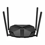 Mercusys MR85X AX3000, Router WiFi 6 Dual Band, 2.5 Gbps WAN, 4 Antenas de Alta Ganancia, EasyMesh, OFDMA, MU-MIMO, WPA3, VPN, Control Parental, Ideal para Streaming y Gaming