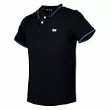 Lee Hombre Pique Polo Camiseta, Black 01, M