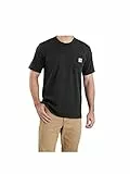 Carhartt Relaxed Fit Heavyweight Short-sleeve K87 Pocket T-shirt, Camiseta Work Utility, Hombre, Negro, M