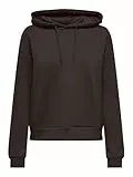 ONLY Onplounge Life Hood LS Swt Noos, Pastel de Chocolate, L para Mujer