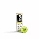 DUNLOP Pelota de Tenis Tour Brilliance: para Todas Las Superficies (3 Pelotas)