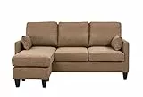 Astan Hogar Sofá Cama 3 Plazas con Chaise Longe, Tapizado Tela, Modelo Lena AH-AR40700CH