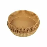 MasterPro Foodies - Papel de Hornear para freidora de Aire - Sin BPA - Juego de 100 Piezas - Moldes Redondos de Papel de 16cm para freidora de Aire con Cesta de 3-4,5L - Sin blanquear, 16 Cm Redondo
