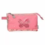 Enso Beautiful Nature Estuche Triple Rosa 22x12x5 cms Poliéster by Joumma Bags