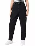Tommy Jeans Mom Jean Uhr TPR Ai4185 Dw0dw21389 Vaqueros, Mezclilla (Negro Mezclilla), 30W / 34L para Mujer